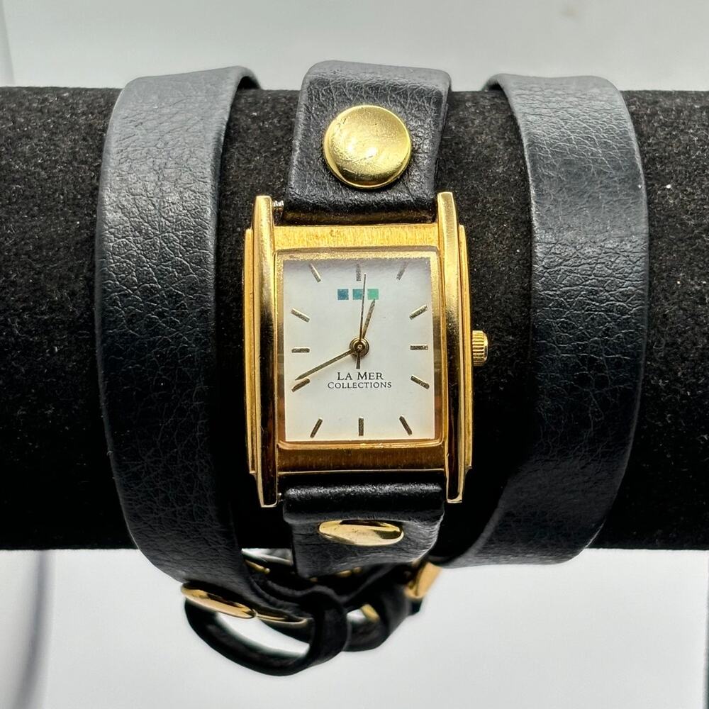 Gold & Black La Mer Collections Watch